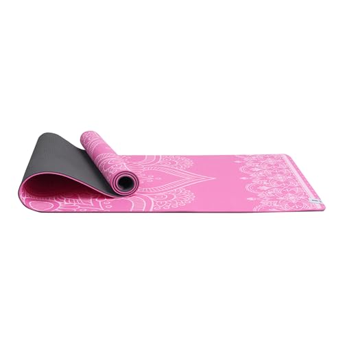 SINT Yoga Mat - Premium 6mm Print Reversible Extra Thick and Large Non Slip Exercise & Fitness Mat for All Types of Yoga, Pilates & Floor Workouts (72" x 24" x 6mm Thick) - color: Mandala Bloom