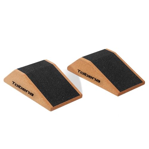 Squat Wedge Blocks Stretching blocks,Non-Slip Surface with Beveled Edges for Core Exercises,Natural Eco-Friendly/squats& weightlifting&yoga,Travel Friendly