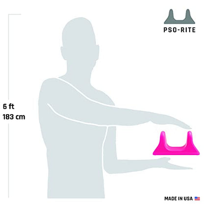PSO-RITE Psoas Muscle Release Tool – Made in USA, Patented Deep Tissue Massage Device for Your Back, Hip Flexor & Trigger Point Relief - Sunset Red - color: Sunset Red