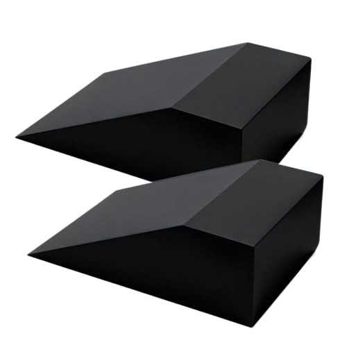 Squat Wedge Block Yoga Wedge Blocks 2 Pack, Yoga Foam Wedges Exercise Foot Wedges Block for Workout Heel Elevated Calf Stretcher Gymnastic(Black)