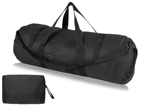 Arxus Duffle Bag 30L/50L/90L Long Travel Bag for Baseball Bat Tent Large - color: Black, size: 30L