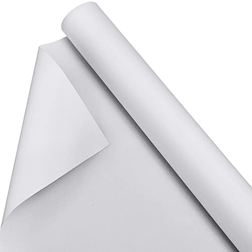 Kinlop 61 Inch X 10 Feet Double Primed Cotton Canvas Roll, White | Double Primed for Oil and Acrylic Painting, Artist Grade Cotton, Rolled White Canvas for Art, Ready to Stretch - color: White, size: 61 Inch X 10 Feet