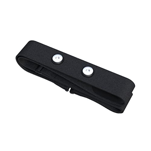 FITCENT Heart Rate Monitor Chest Replacement Strap Compatible with Polar H10 H9 H7, Adjustable Soft HR Belt Work for Polar Heart Rate Sensor Garmin HRM200 - color: Black