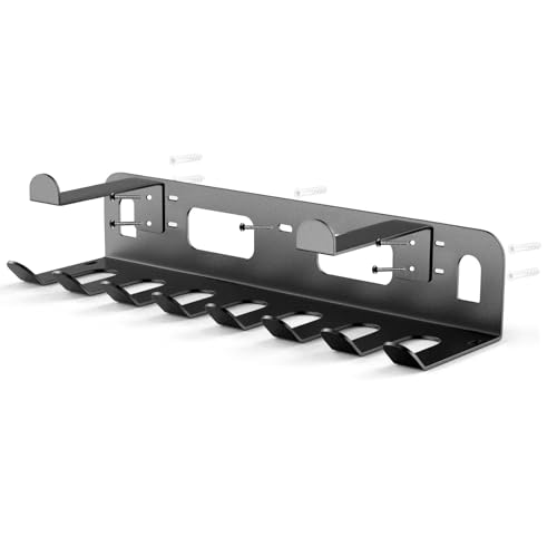 Gym Rack Organizer for Home Gym Storage, Wall Mounted, Multi-Purpose Home Gym Storage Rack for Resistance Bands, Yoga Mats, Jump Ropes,Weight Belts, Garage Workout Room Accessories,Black