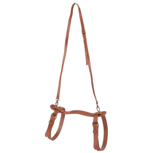 GORGECRAFT 69cm Outdoor Leather Portable Handle Belt Carrier Picnic Blanket Carry Strap Motorcycle Bedroll Straps Holder Adjustable for Camping Travel Rug Yoga Exercise Mat Carpet Home Blanket - size: 690x325x2.5~10.5mm