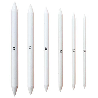 6 PCS Blending Stumps and Tortillions, Sketch Drawing Tools | Paper Art Blenders for Student Sketch Drawing