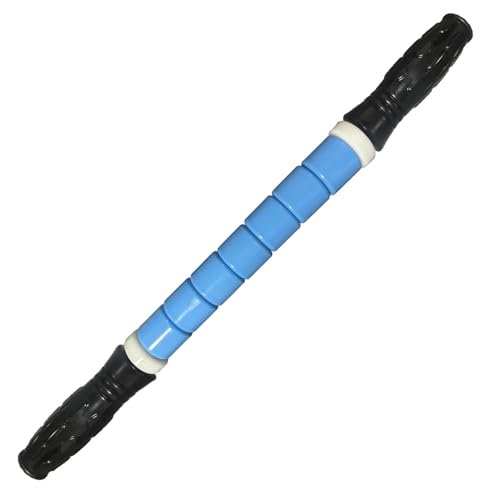 Muscle Roller Stick Ctwctr Massage Roller for Lymphatic Drainage, Cellulite Massager, Leg Massager for Circulation and Pain Relief, Deep Tissue & Trigger Point Massage - color: Blue
