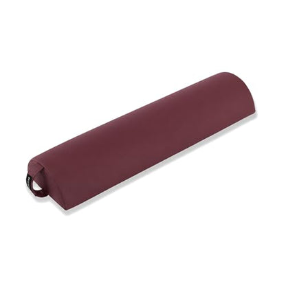 Massage Half Round Bolster Pillow 21.5" L X 6" W - color: Burgundy, size: Small Half-round 612