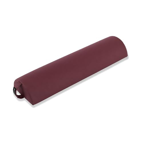 Massage Half Round Bolster Pillow 21.5" L X 6" W - color: Burgundy, size: Small Half-round 612