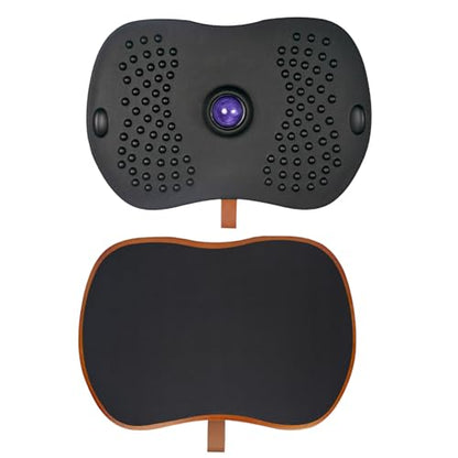 Balance Board for Standing Desk with Massage Ball, Anti-Slip Wobble Board for Office & Home, 360° Rotation Wooden Core Mat for Foot Pain Relief & Anti-Fatigue, Supports 300 lbs