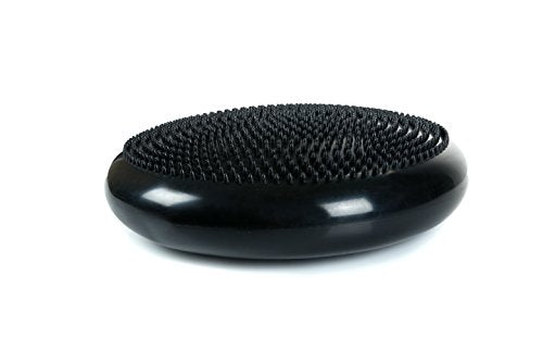 Cando-30-1870 CanDo Inflatable Balance Disc for Balance Training, Proprioception, Strengthening Lower Extremities, Posture, Back Pain, Stress Relief, Restlessness and Anxiety. Black, 14” Diameter - color: Black, size: 13.8" diameter