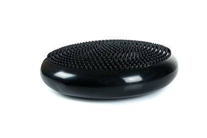 Cando-30-1870 CanDo Inflatable Balance Disc for Balance Training, Proprioception, Strengthening Lower Extremities, Posture, Back Pain, Stress Relief, Restlessness and Anxiety. Black, 14” Diameter - color: Black, size: 13.8" diameter