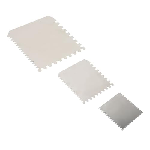 3 Pieces Serrated Clay Scrapers Multipurpose Stainless Steel Rib Scraper Tool for Pottery Sculpture Modeling Texturing Artists and Enthusiasts
