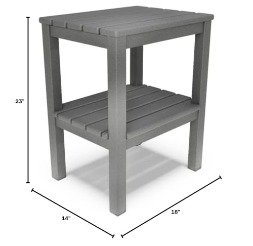BY THE YARD Accent Table (Gray) - color: Grey