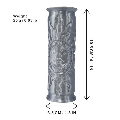 Pottery Clay Sun Texture Roller,Polymer Molding Art Hand Rollers Tools,Embossing Pattern Rolling Pins for DIY Crafts Making,Length about 4.1 Inches,Sun,1 Piece - color: Sun