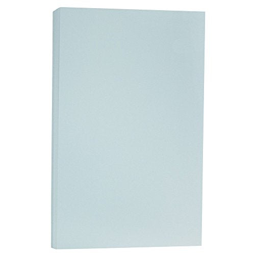JAM PAPER Legal Vellum Bristol 65lb Cardstock - 8.5 x 14 Coverstock - 147 gsm - Blue - 50 Sheets/Pack - color: Blue, size: 8.5" x 14"