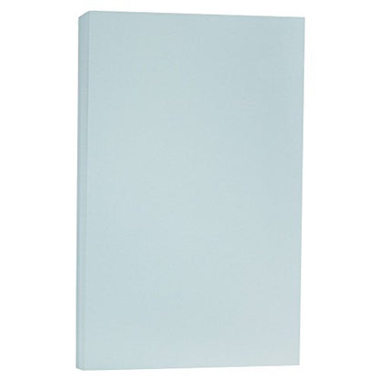JAM PAPER Legal Vellum Bristol 65lb Cardstock - 8.5 x 14 Coverstock - 147 gsm - Blue - 50 Sheets/Pack - color: Blue, size: 8.5" x 14"