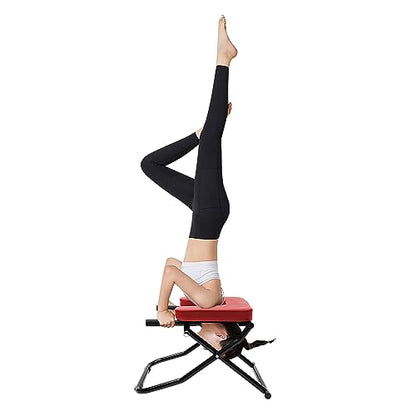 Yoga Headstand Bench,Foldable Yoga Inversion Chair for Offices, Homes, Headstand Trainer for Practice Head Stand,Strength Training
