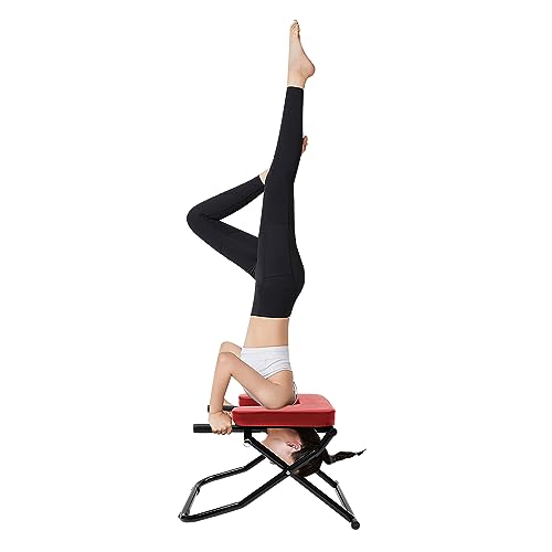 Yoga Headstand Bench,Foldable Yoga Inversion Chair for Offices, Homes, Headstand Trainer for Practice Head Stand,Strength Training