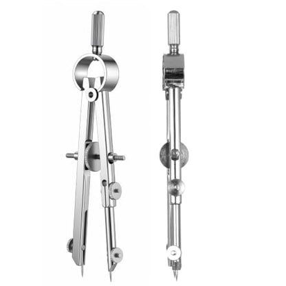 4.3 Inch Spring Divider Caliper, Precision Compass Scribing Tool Adjustable Spring Wing Divider for Clock Maker, Woodworking, Leather Craft, Metalworking, Geometry Drawing, Silver
