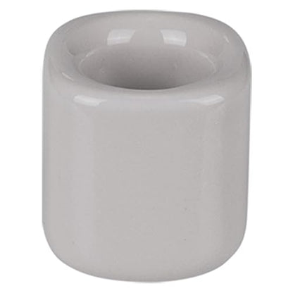 Mega Candles 5 pcs Gray 1/2 Inch Diameter Ceramic Chime Ritual Spell Candle Holders, Great for Casting Chimes, Meditation, Rituals, Spells, Vigil, Witchcraft, Wiccan Supplies - color: Gray, size: 5 Pieces