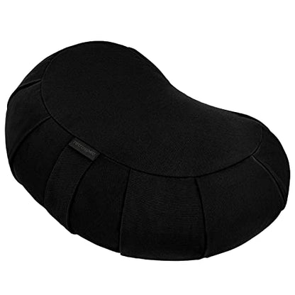 Retrospec Sedona Meditation Cushion, Buckwheat Pillow, Meditation Pillow - color: Black, size: 1 Count (Pack of 1)