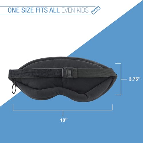 Lewis N. Clark Comfort Sleep Mask | Eye Mask for Travel | Comfortable & Breathable | Light Blocking & Adjustable | Navy - color: Navy, size: 1 Count (Pack of 1)
