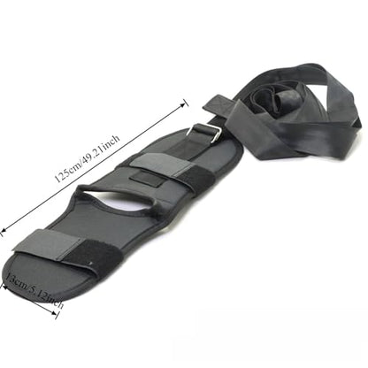 Flexibility Stretching Strap, Mobility Support Band for Dance Ballet Yoga Workout - color: Black