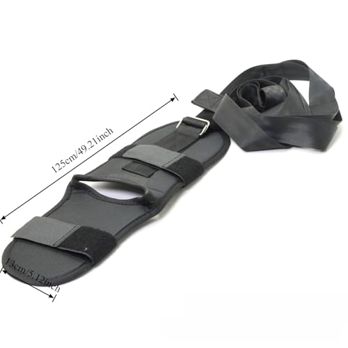 Flexibility Stretching Strap, Mobility Support Band for Dance Ballet Yoga Workout - color: Black