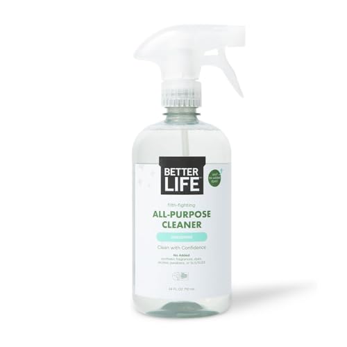 Better Life All Purpose Cleaner - Multipurpose Plant Based Home and Kitchen Cleaning Spray for Glass, Countertops, Appliances, Upholstery & More - Multi-surface Spray Cleaner - 24oz Unscented - size: 24 Fl Oz (Pack of 1)
