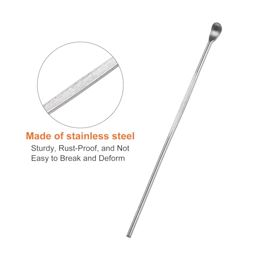 HARFINGTON 50 Pcs Wax Carving Tool 3" Easy to Hold and Engrave Stainless Steel Wax & Clay Sculpting Accessories Spoon Ear Removal Tool for Wax Molding Shaping Making