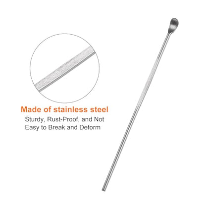 HARFINGTON 50 Pcs Wax Carving Tool 3" Easy to Hold and Engrave Stainless Steel Wax & Clay Sculpting Accessories Spoon Ear Removal Tool for Wax Molding Shaping Making