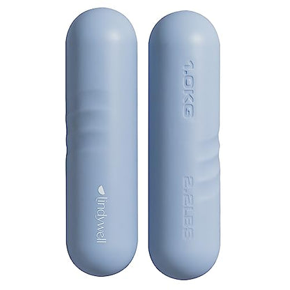 Lindywell Grata Mat Sky Blue, Resistance Bands and Weights Sky Blue Bundle
