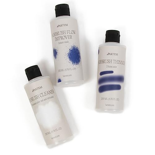 Hartem - Airbrush Cleaner 200 ml (6.76 Fl Oz) with Anti-Spill Cap | Removes Dried Paint, Prevents Clogging and Lubricates Airbrush Mechanisms Without Deterioration - size: Airbrush Cleaner 200ml (6.76 Fl Oz)