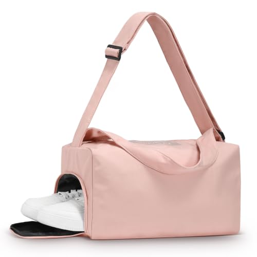 Womens Mini Gym Bag with Shoe Compartment 20L, Soft Pink - color: Soft Pink