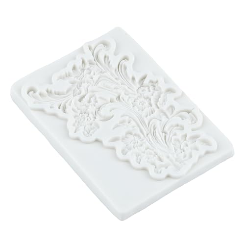 Baroque Silicone Mold Baroque Relief Flower Polymer Clay Molds | Jewelry Making Epoxy Resin Casting Air Dry Polymer Clay Craft - color: Style R