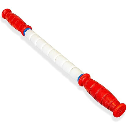 The Original Massage Stick - Self Myofasical Release Muscle Roller Stick - 18" Travel Stick - color: Travel Stick (Red)