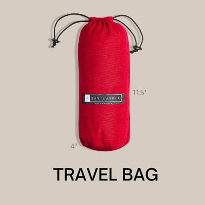 BAY LAUREL Turkish Beach Towel with Travel Bag 39 x 71 Quick Dry Sand Free Lightweight Large Oversized Towels Light - color: Beige With Plain Red Bag