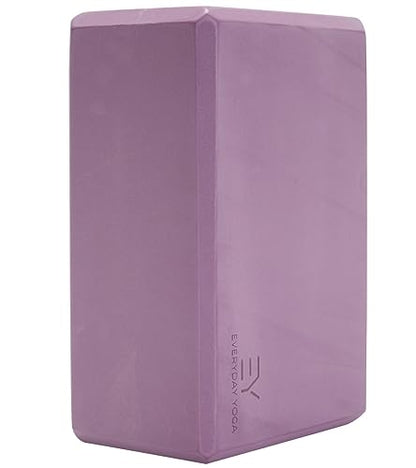 Everyday Yoga Premium Foam Block, 3in/4in/5in Thick, Multi Colors, 1 Block - color: Lilac, size: 4 Inch Thick