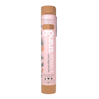 GURUS Sweat Proof Durable Cork Yoga Mat Thick Non Slip Exercise Mat for Home Workout