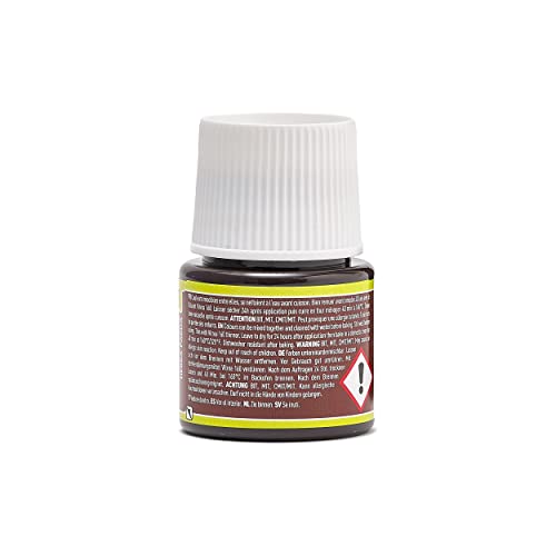 Pebeo Vitrea 160, Glossy Glass Paint, 45 ml Bottle - Earth Brown - color: Earth Brown