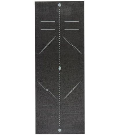 Everyday Yoga Mat Premium Edition, Non-Slip, Eco-Friendly, 3-5mm Thickness - color: Alignment - Black, size: 5mm