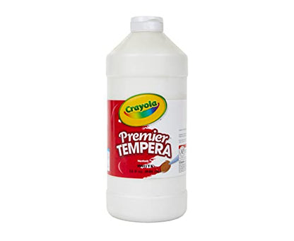 Crayola 54-1232-053 Premier Tempera Paint, 32-oz. Size, White, 1 Unit, Quart - color: White