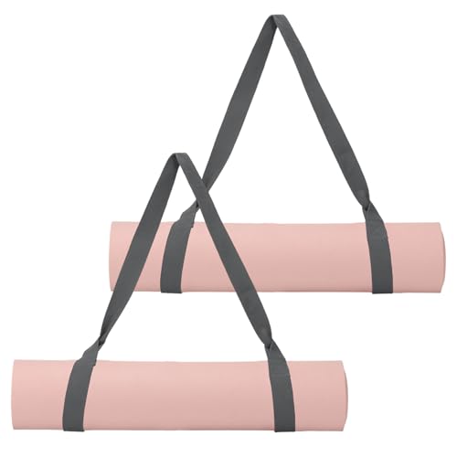 Yoga Mat Straps for Carrying, Adjustable Exercise Mat Sling Holder Multi Purpose Mats Carrier - color: Dark Grey