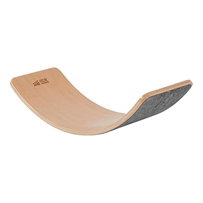ECR4Kids Balance Board, Montessori Toy, Grey - color: Grey