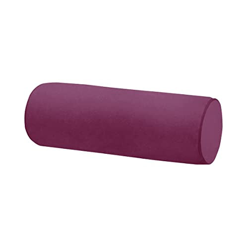 Neck Roll Pillowcases Velvet Cylindrical Pillow Covers 16"x6" with Hidden Zipper for House Home Decor Neck Roll Pillow Cervical Neck Roll Memory Pillow Cylinder Round Cushion (Wine red, 16x6) - color: Wine Red