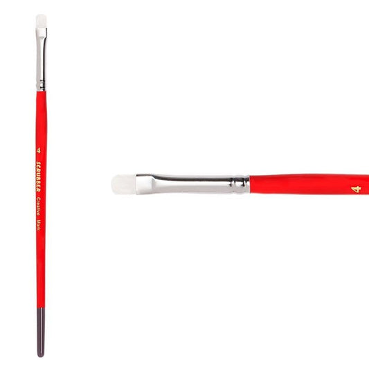 Creative Mark Scrubber Watercolor Brushes - Professional Watercolor Brushes for Scrubbing, Blotting, Re-Shaping Edges, and More! - # 4 - size: #4