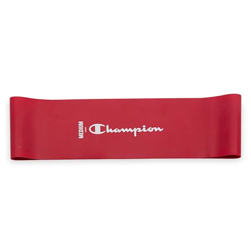 Champion Loop Resistance Bands, 3-Pack (Grey/Red/Blue) | Rubber Loop Bands | Strength, Stretching & Full-Body Resistance Training | Light, Medium & Heavy Resistance Included