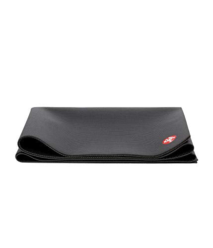 Manduka PRO Travel Yoga Mat - 2mm | Foldable & Travel Friendly | Lifetime Durability | Teacher Approved | Hygienic Construction - color: Black, size: 71" x 24"