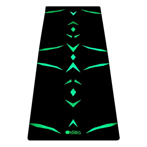 YOGA DESIGN LAB | The Combo Yoga Mat | 2-in-1 Mat+Towel | Eco Luxury | Ideal for Hot Yoga, Power, Bikram, Ashtanga, Sweat | Studio Quality | Includes Carrying Strap! - color: Butterfly Glow, size: 5.5mm